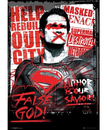 Merchandising BATMAN VS SUPERMAN - Poster 61X91 - Superman False God