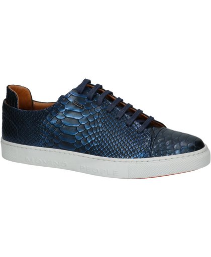Melik  - 7836-5800-01 - Sneaker laag gekleed - Heren - Maat 45 - Blauw;Blauwe - 1038 -Blauw