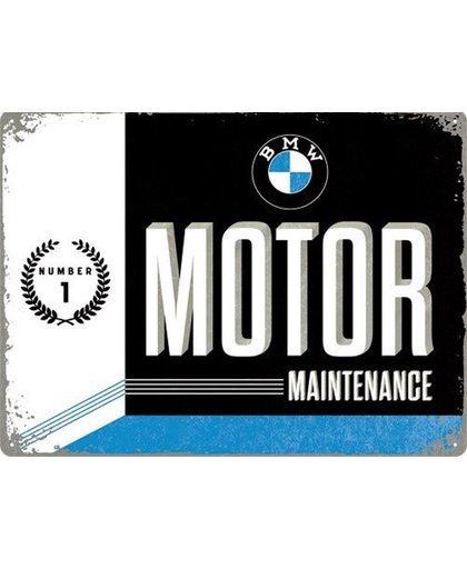 BMW Motor Maintenance Number 1 Metalen wandbord in reliëf 30x40 cm