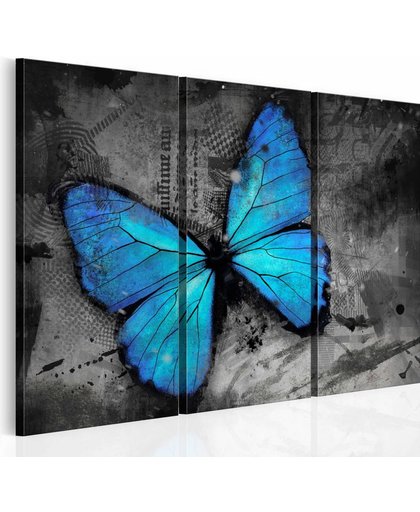 Schilderij Blauwe Vlinder