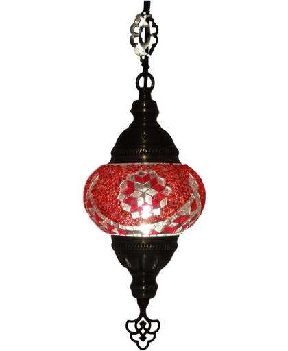 Oosterse hanglamp (Turkse lamp) ø 13 cm rood