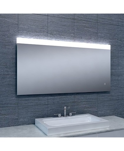 Badkamerspiegel Single 120x60cm Geintegreerde LED Verlichting Verwarming Anti Condens Touch Lichtschakelaar Dimbaar