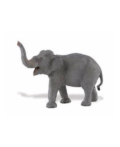 Plastic aziatische olifant 16 cm