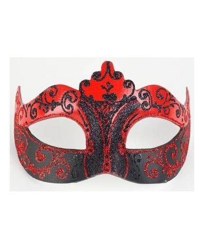 Venetiaans barok oogmasker rood