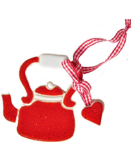 Handgemaakt Keramiek Decoratie - Rode Ketel