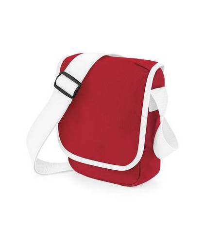 Bagbase mini reporter bag classic red/white 2 liter