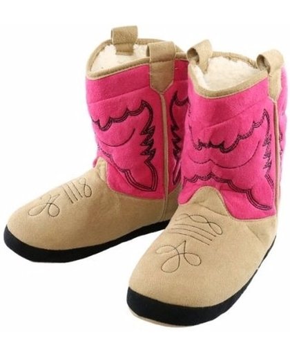 Roze cowboylaars sloffen voor meisjes S (21-26) - pantoffels