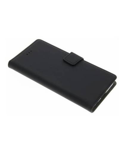 Zwarte premium wallet tpu case voor de lg k10 (2017)