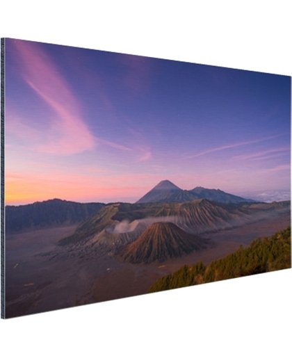 Een bijzondere lucht boven de vulkaan Aluminium 30x20 cm - Foto print op Aluminium (metaal wanddecoratie)