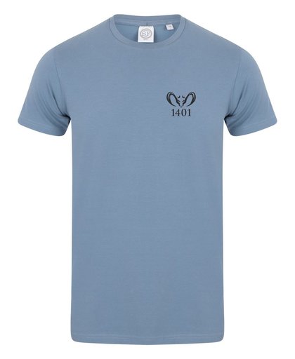 T-Shirt Feelgood Stretch Steenblauw - Label 1401