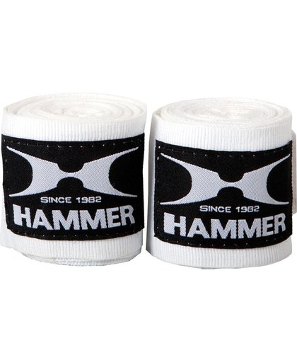 Hammer Boxing bandages elastic, 4,5m, wit