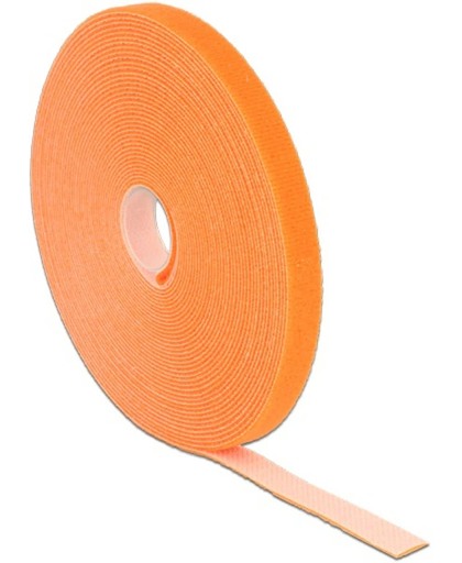 DeLOCK Klittenband rol - lengte 10m / breedte 13mm - oranje