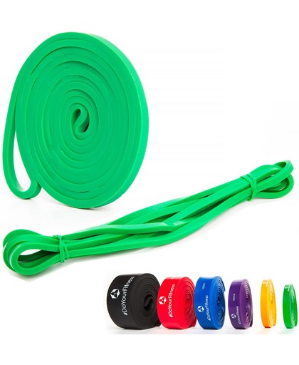 #DoYourFitness - Weerstandsband - »PullMeUp« - Rubberen Resistanceband / Powerband - 2080 x 4,5 mm - groen