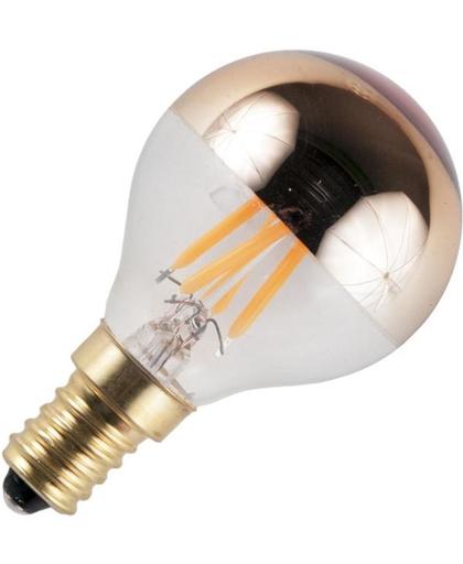 SPL kogellamp kopspiegel LED filament goud 4W (vervangt 40W) kleine fitting E14