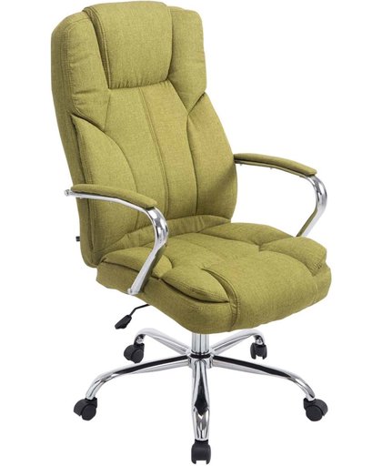 Clp XXL bureaustoel  managerstoel BIG XANTHOS diretiestoel - zware belasting (tot 210 kg), ergonomisch, stoffen bekleding - groen