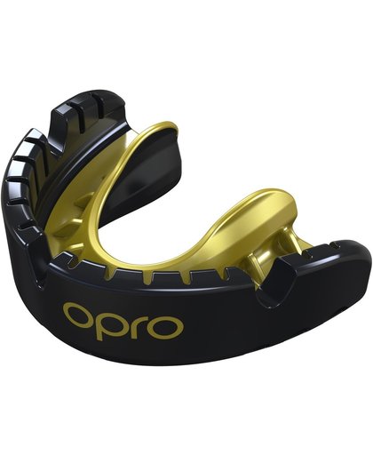 Opro Sportbitje Self-fit Gen4 Gold Braces Unisex Zwart/goud