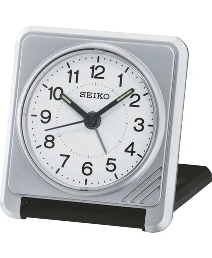 Seiko reiswekker - QHT015S - elektronisch piep alarm – grijs zwart