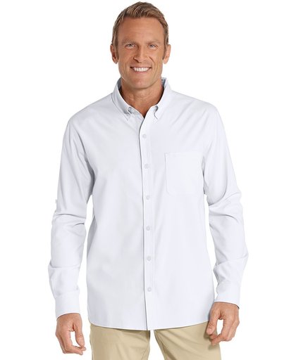 Coolibar UV overhemd Heren - Wit - Maat S