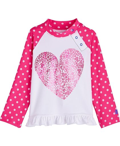 Coolibar UV zwemshirt Baby's & Peuters Floral Heart - Roze - Maat 12-18 mnd