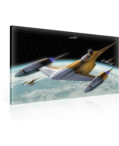 Star Wars Naboo N-1 Starfighter Canvas Print 100cm x 75cm