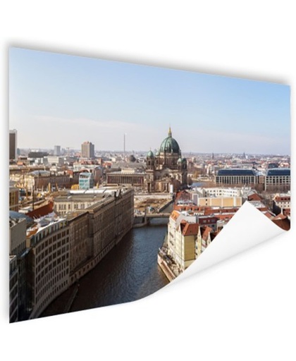 Berlijns stadsbeeld met kathedraal Poster 150x75 cm - Foto print op Poster (wanddecoratie)