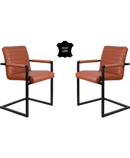 Feel Furniture - Conference stoel set 2 - Cognac