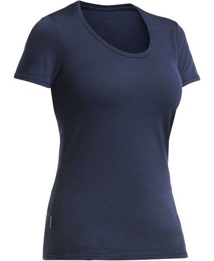 Icebreaker Tech Lite SS Scoop - dames - T-shirt - maat XL - blauw