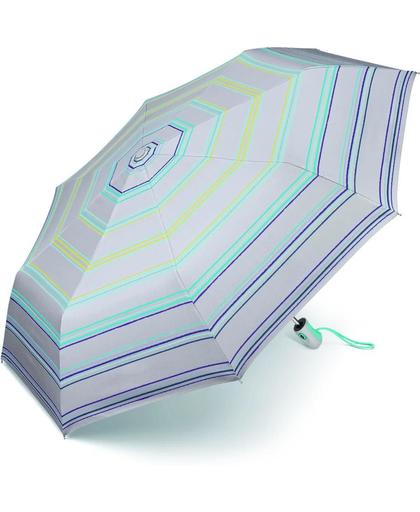Esprit Opvouwbare Paraplu Easymatic - Glowing Stripe - Grijs