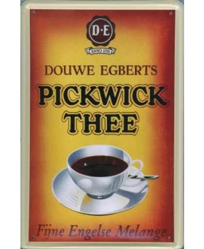 Douwe Egberts reclame Pickwick Thee reclamebord 10x15 cm