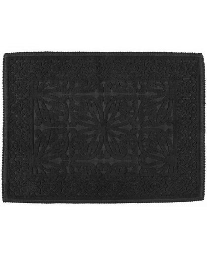 Hammam badmat zwart (60 x 80 cm)