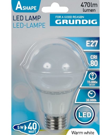 Led-lamp Warmwit 5 Watt (vergelijkbaar met 40 Watt gloeilamp)