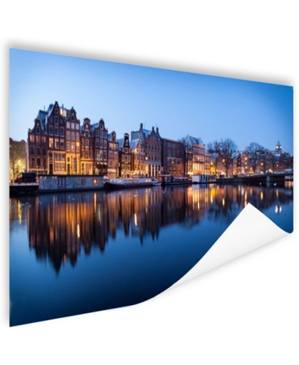 Zonsopgang grachten Amsterdam Poster 60x40 cm - Foto print op Poster (wanddecoratie)