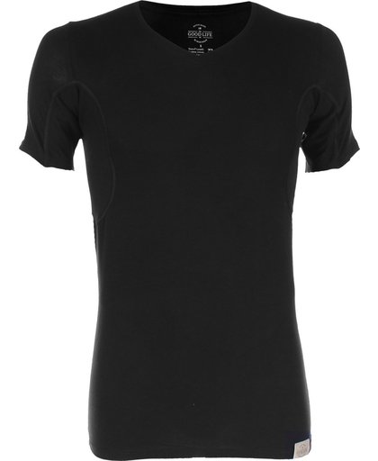RJ Bodywear - The Good Life Sweatproof V-hals T-Shirt Zwart (Oksel) - S