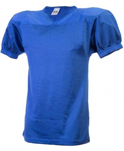 MM American Football Trainings Shirt - Royal Blauw - Large