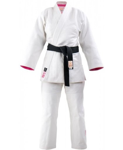 Nihon Judopak Meiyo Dames Wit/roze Maat 175