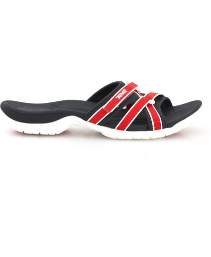 Teva Tirra Slide - dames - sandaal - rood - Rood Zwart Wit