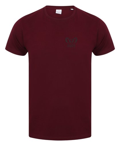 T-Shirt Feelgood Stretch Bordeaux rood - Label 1401