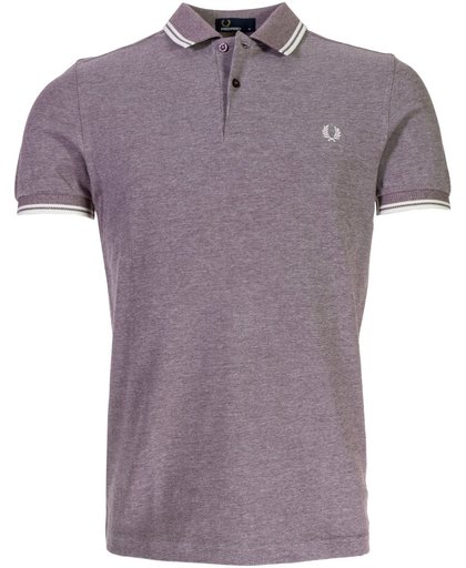 Fred Perry Twin Tipped Sportpolo casual - Maat XL  - Mannen - paars/ wit