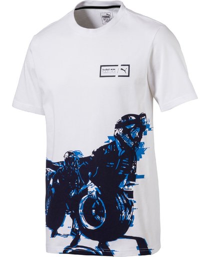 PUMA Red Bull Racing Graphic Tee Shirt Heren - White