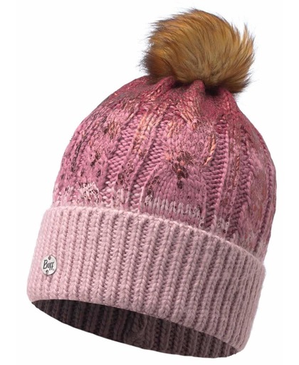 KNITTED HAT BUFF - NISSE TIBETAN RED