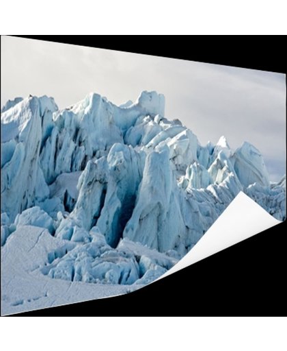 Gletsjer berg  Poster 120x80 cm - Foto print op Poster (wanddecoratie)