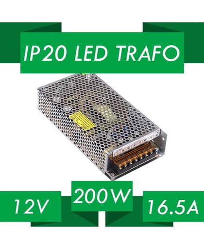 LED strip trafo 200 watt 12 volt IP67