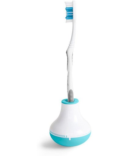 Quirky Bobble Brush - tandenborstelhouder met Timer voor kids - Grijs-wit