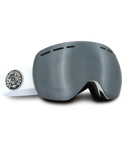 R&S Vortex skibril all White - Black + extra lens