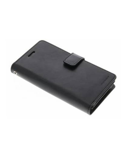 Zwarte mansoor wallet diary case voor de iphone x