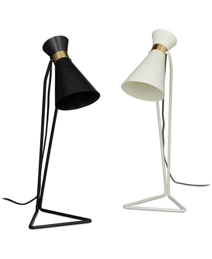 relaxdays - tafellamp - geometrisch - metaal - bureaulamp - design lamp - E27