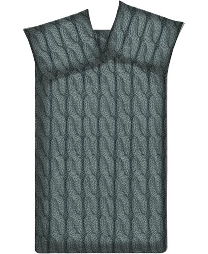 Beddinghouse Lufness flanel - Dekbedovertrek - Grey - Lits-jumeaux (240x200/220 cm + 2 slopen)