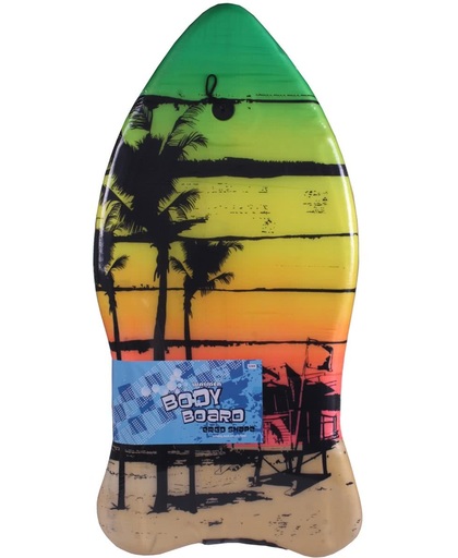 Bodyboard Surfboard - Ergo Shape - Geel - Beach - 93 x 48 cm