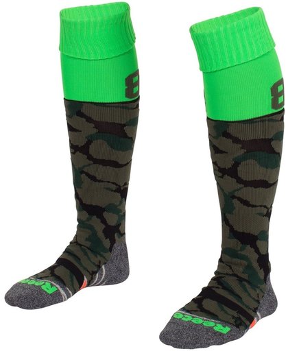 Numbaa hockey sokken Army green-Neon green