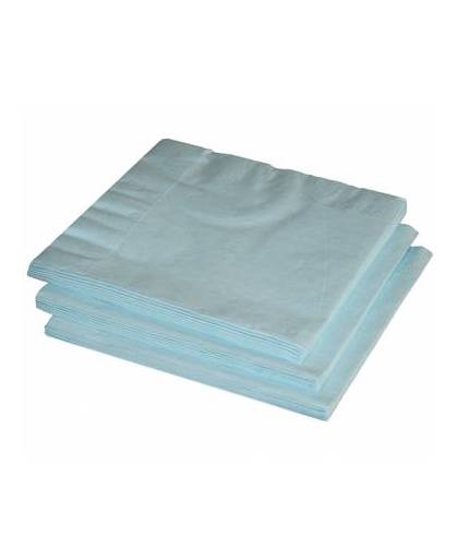 Lichtblauwe servetten 33 x 33 cm